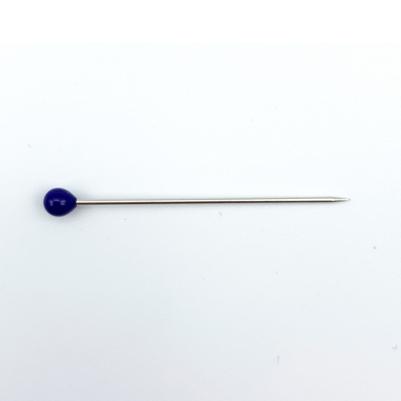 Bohin Glass Head Pins Cobalt Blue 1-3/16": 80 Murano Glass Head Extra Fine Straight Pins