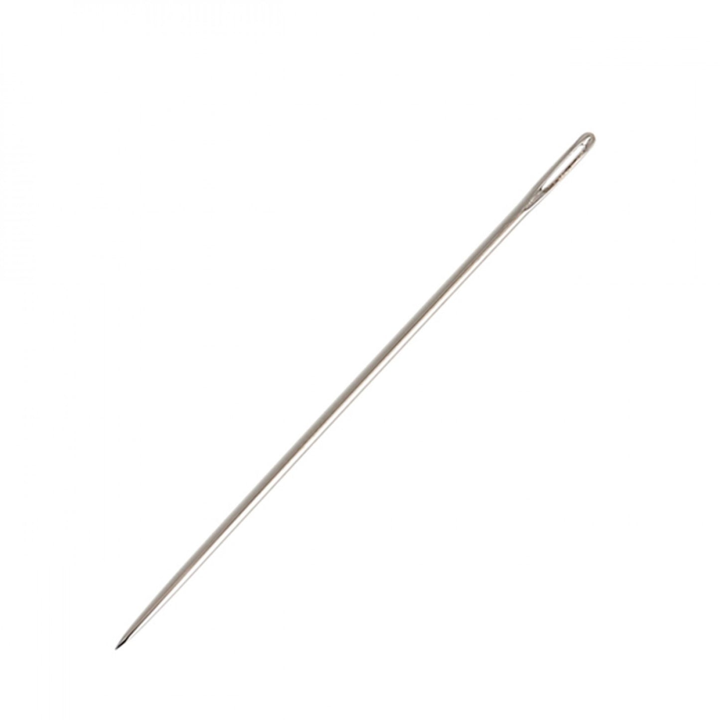 Silver embroidery needle on a white background.
Photo by Bohin [additional_image_link]