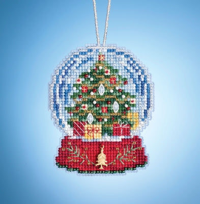 Mill Hill Christmas Tree Globe Ornament Cross Stitch Embroidery Kit: Globe Glass Beaded Charmed Ornaments