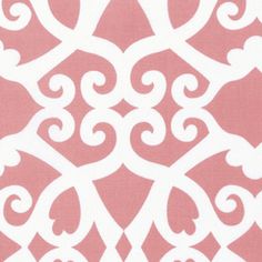 A close-up of a repeating damask-style pattern in dusty coral and white, filling the entire frame.
[additional_image_link]