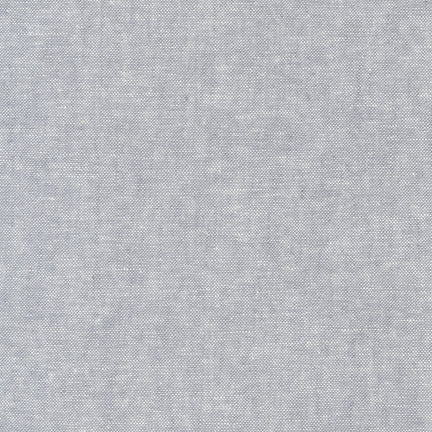 A section of solid gray chambray fabric.
Photo by RobertKaufman.com [image_link]
