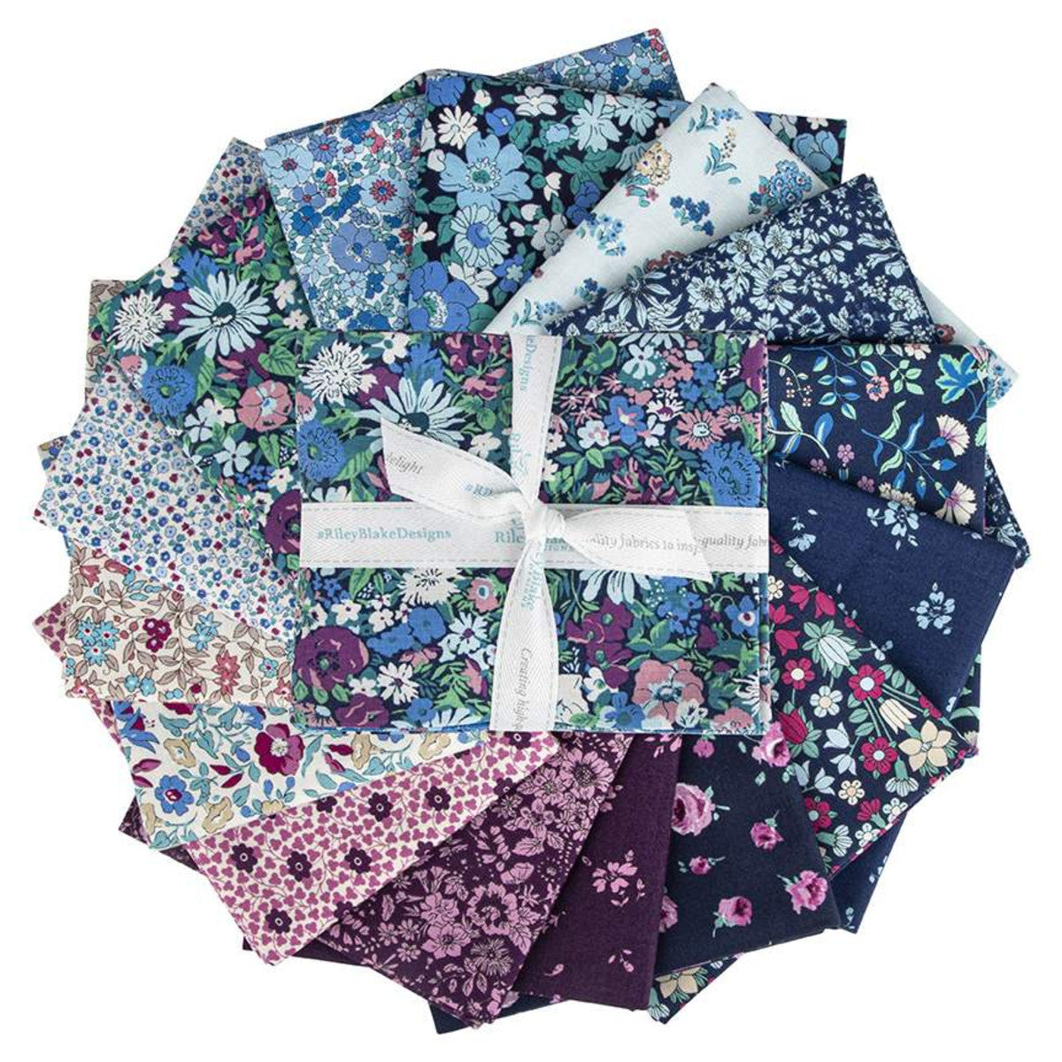 Liberty Flower Show Midnight Garden Forget Me Not Blossom F Yardage