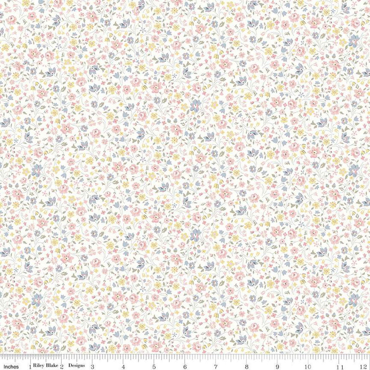 Liberty Flower Show Pebble Forget Me Not Blossom A Yardage