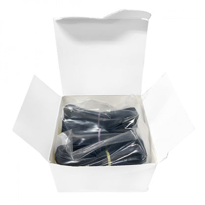 Box of packaged navy blue flat elastic bands, labeled as 1/4 inch elastic content per package.
Photo by The Gypsy Quilter [additional_image_link]