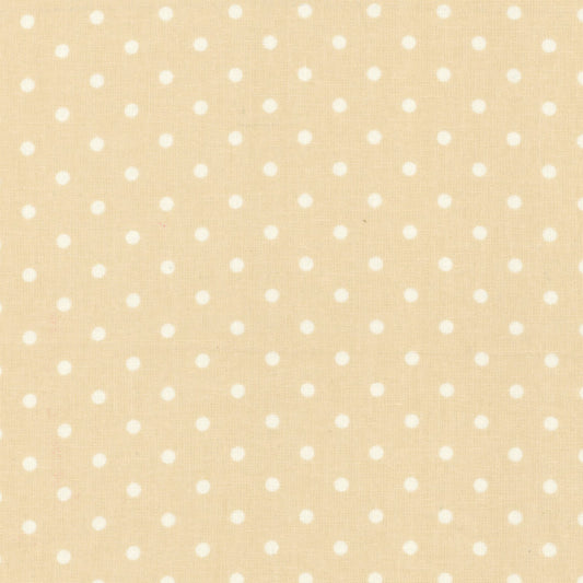 Lecien Durham Quilt Collection 2019 White Dots on Beige Yardage