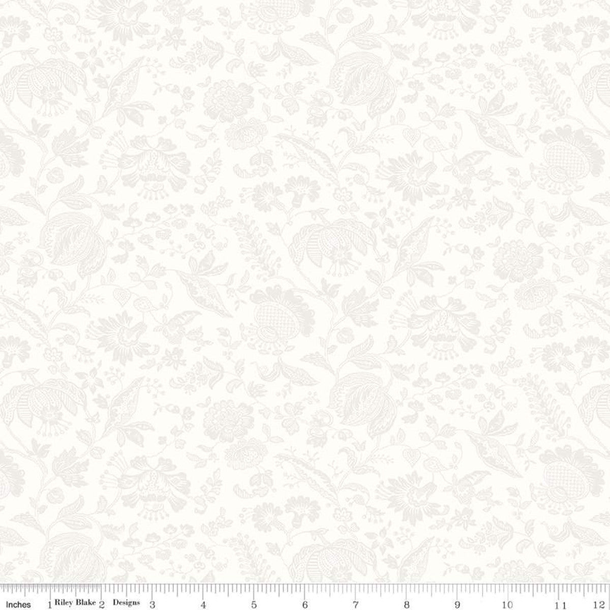 Liberty Fabrics Lasenby Silhouette Victoria Lace Floral P Yardage