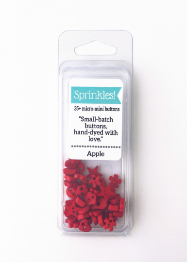Apple red micro-mini buttons Sprinkles with different shapes.
Photo by JABC.com [additional_image_link]