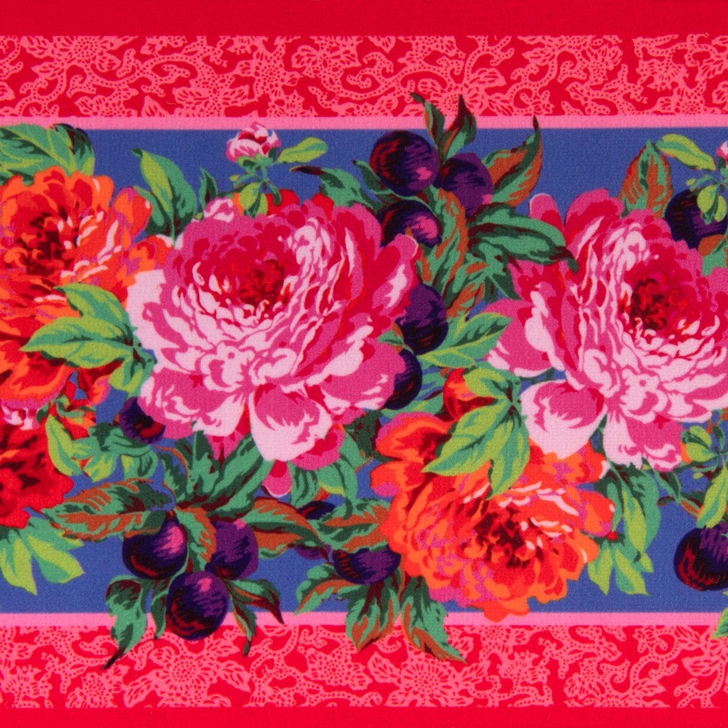 Luscious Magenta French Velvet 5" Border from Philip Jacobs for Odile Bailloeul and Renaissance Ribbons