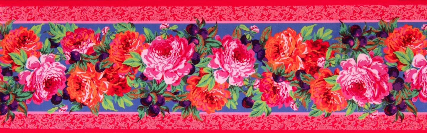 Luscious Magenta French Velvet 5" Border from Philip Jacobs for Odile Bailloeul and Renaissance Ribbons