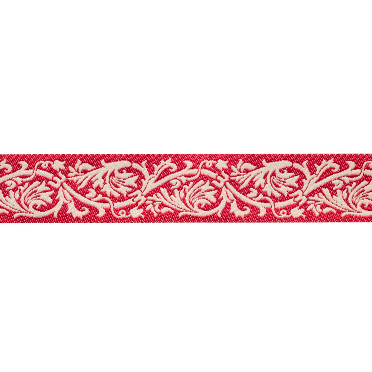 Red Brocade Pearl on Red Ribbon 7/8" from La Vie en Rouge Collection by French General for Renaissance Ribbon: Sewing, Quilting, Crafting