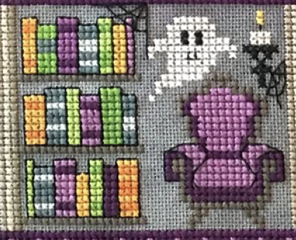 Haunted Mansion 2018 Halloween SAL Cross Stitch Embroidery Kit from Tiny Modernist: 7 Parts Patterns, PTP Lugana and DMC Floss