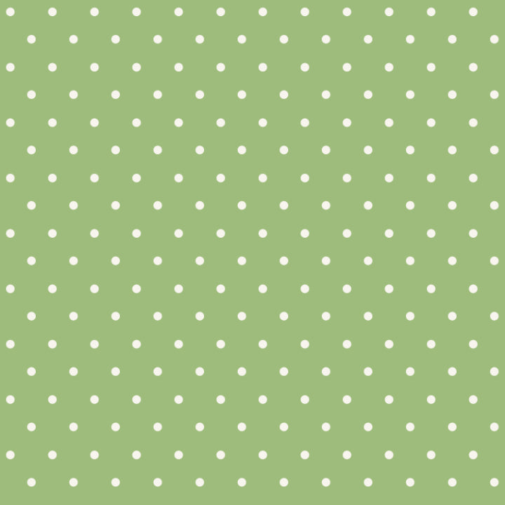 A yardage of green cotton fabric with a pattern of white dots evenly spaced apart.
Photo by TanyaWhelan.com [image_link]