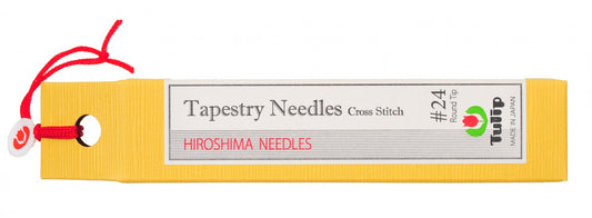 Tulip Tapestry Needles Cross Stitch Round Tip No. 24: 6 Hiroshima Needles