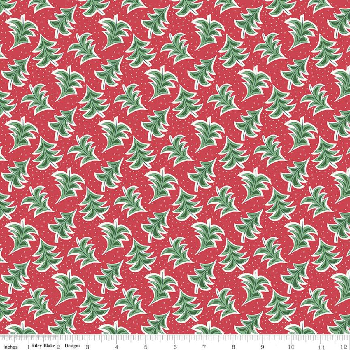 Liberty Fabrics Merry and Bright Dancing Trees A Yardage