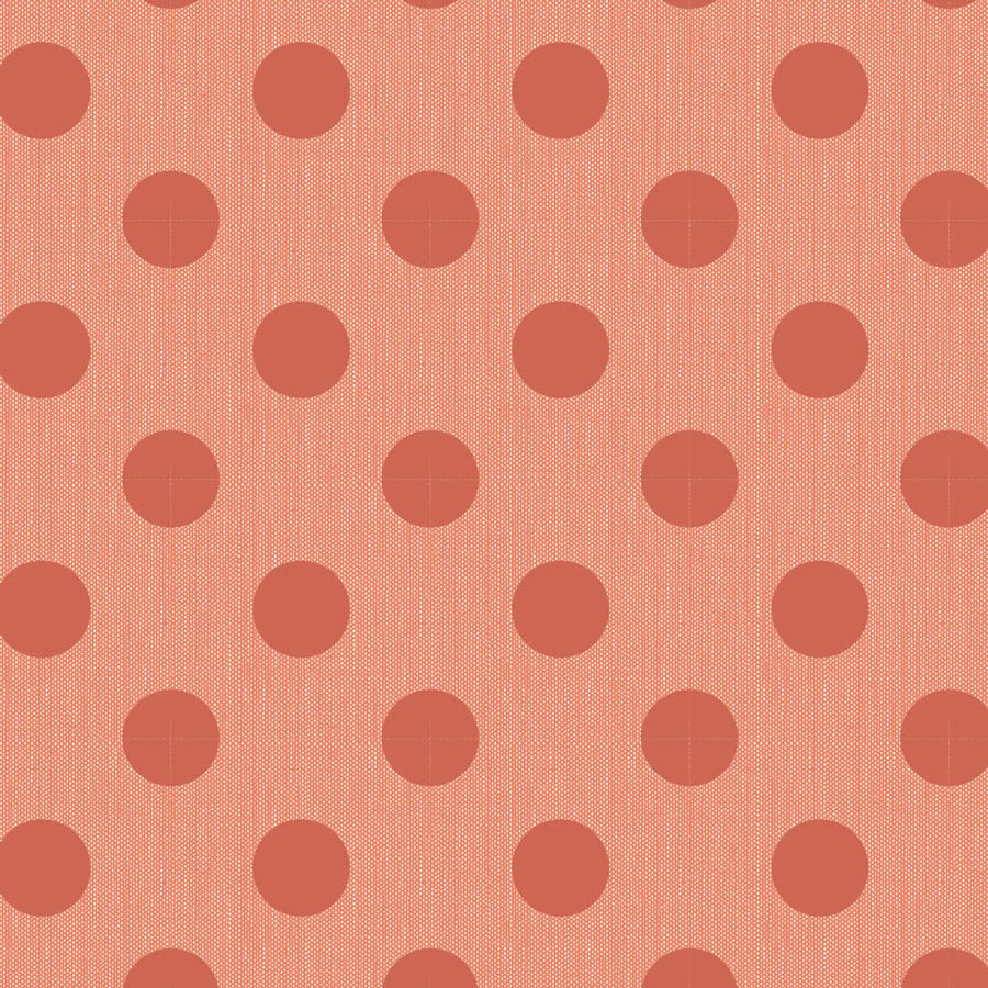 Pattern of ginger polka dots on a light orange background.
Photo by Tildafabrics.com [additional_image_link]