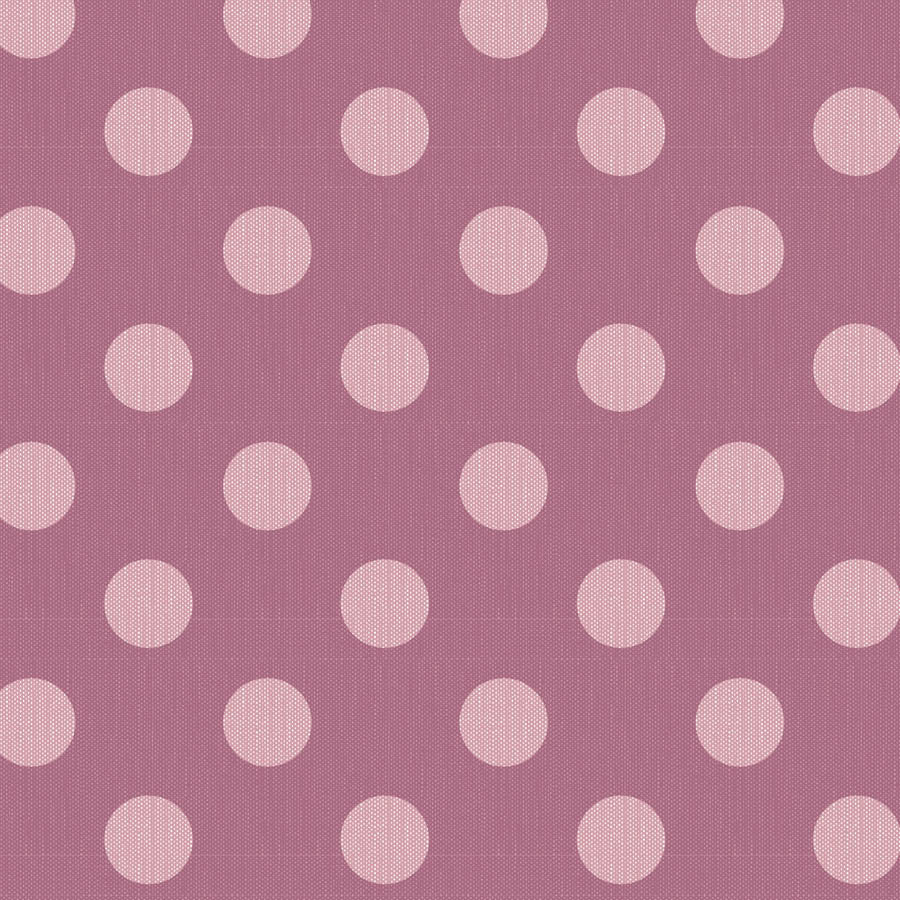 A repeating pattern of light pink polka dots on a dusty rose textured fabric background.
Photo by Tildafabrics.com [image_link]