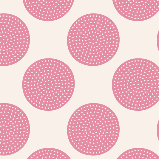A piece of white fabric with a dotted dots pattern.
Photo by Tildafabrics.com [image_link]