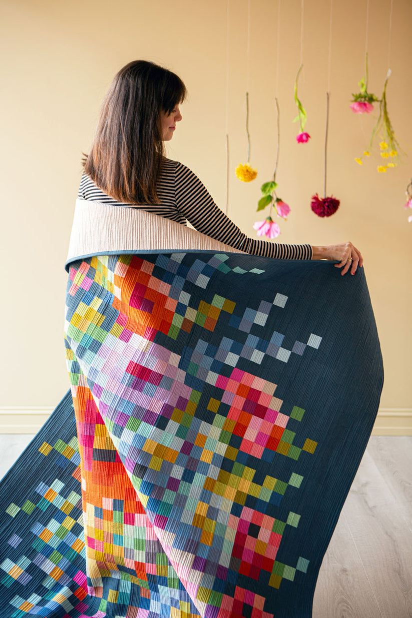 Tilda Embroidery Flower Quilt Kit 63.5in x 81.5in thesurgeon'sknots