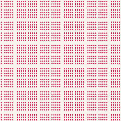 A red and white checkered fabric, resembling a tea towel, with a waffle pattern from the Tilda Basics collection.
Photo by Tildafabrics.com [image_link]
