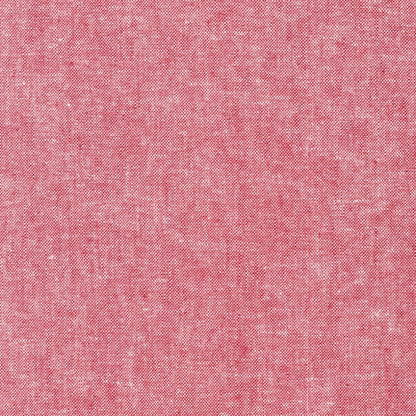 Essex Yarn Dyed Red Yardage from Robert Kaufman: Solid Chambray Linen and Cotton Blend