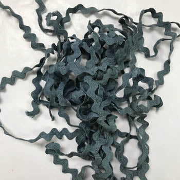 Lady Dot Creates STORM BLUE 1/2" Cotton Rick Rack Trim 3 Yards: Hand Dyed Trim for Cross Stitch and Embroidery Finishing
